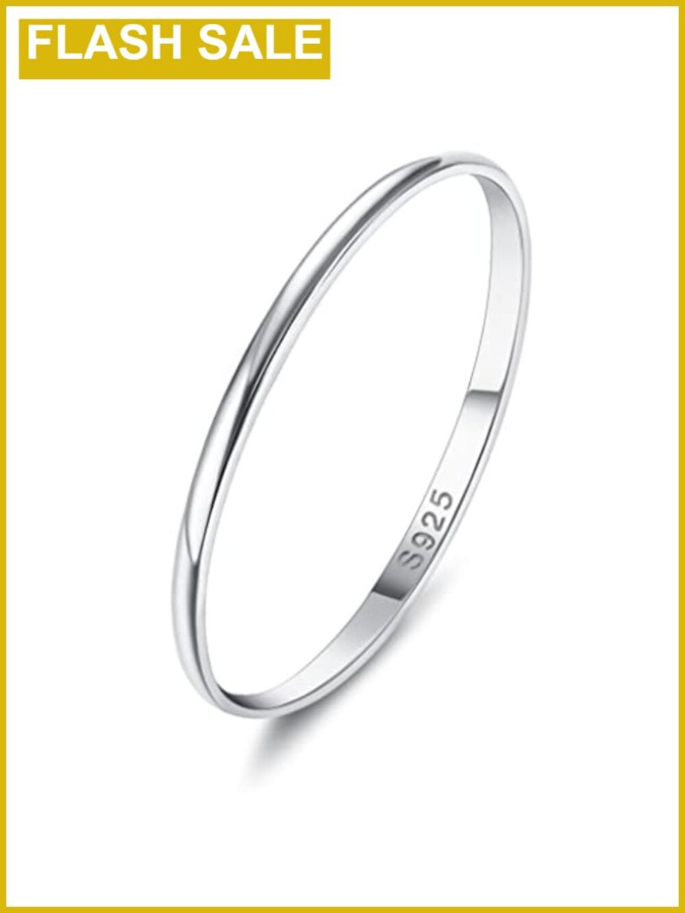 925 Sterling Silver Stackable Band Ring, Tarnish Resistant, Comfort Fit,